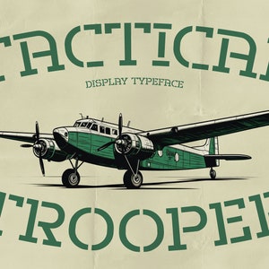 Tactical Trooper - Stencil Font | Militaty Font, Army Font, Marine Font, Poster Font, Tactical Font, Construction Font, Police Font,