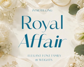 Royal Affair - Sophisticated Wedding Typeface