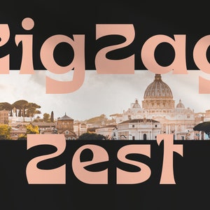Zig Zag Zest - Quirky Font | Vintage Font, Retro Font, Elegant Font, Canva Font, Cricut Font, Groovy Font, Funky Font, Hippie Font
