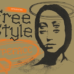 Freestyle - Graffiti Font | Thin font, urban font, street font, tagging font, skateboarding font, punk font, canva font, procreate font