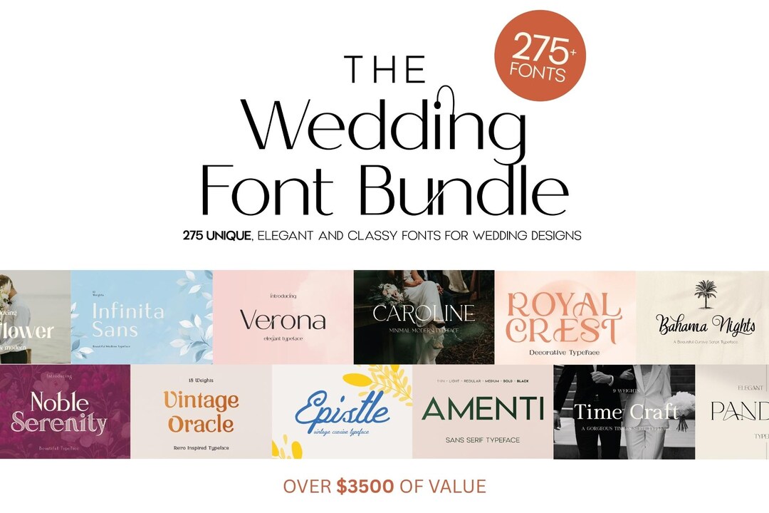 Gorgeous Wedding Fonts for Invitations Menus Seating Charts Table ...