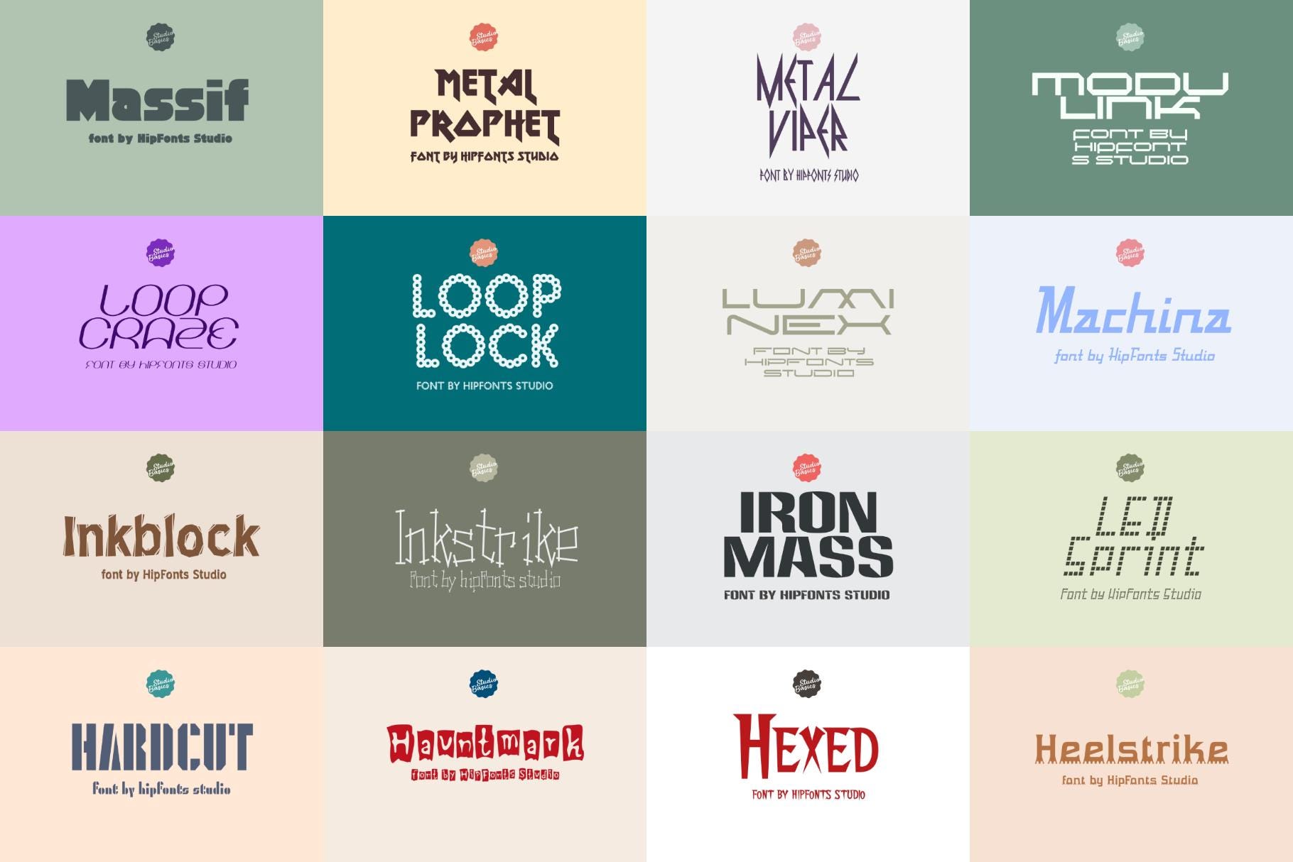 All-purpose Font Toolbox – 200 Fonts for Canva, Cricut, Corji, Templett ...