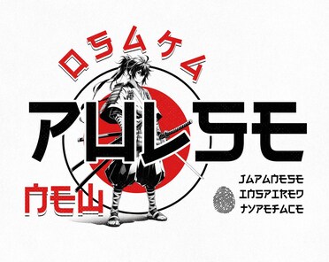 Osaka Pulse – Japanese-inspired Font. Perfect for Traditional