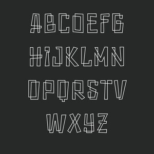 Tangle - Line Art Font | SVG Font, Cricut Font, Canva Font, Procreate ...