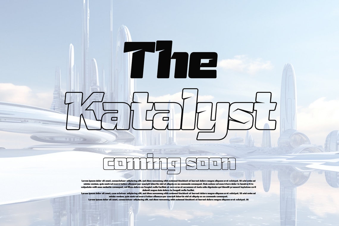 Katalyst Futuristic Font | Perfect for Sports Branding, Racing Graphics ...