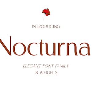 Nocturnal: elegante fuente Sans-Serif para marcas de lujo, diseño editorial y proyectos digitales (18 pesos y soporte multilingüe)