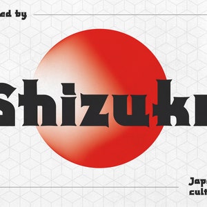 Shizuko – Modern Japanese Font |  | Oriental Font, Asian Font, Fantasy Font, Procreate Font, Cricut Font, Samurai Font, Ninja Font,