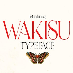 Wakisu - Elegante font Sans-Serif / Font per matrimoni, Font per marchi, Font per logo, Font elegante, Font senza tempo, Font Canva, Font Procreate