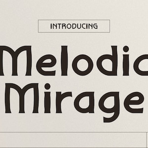 Melodic Mirage: font vintage revival per segnaletica elegante, branding e progetti creativi (senza tempo, nostalgia e fascino versatile)