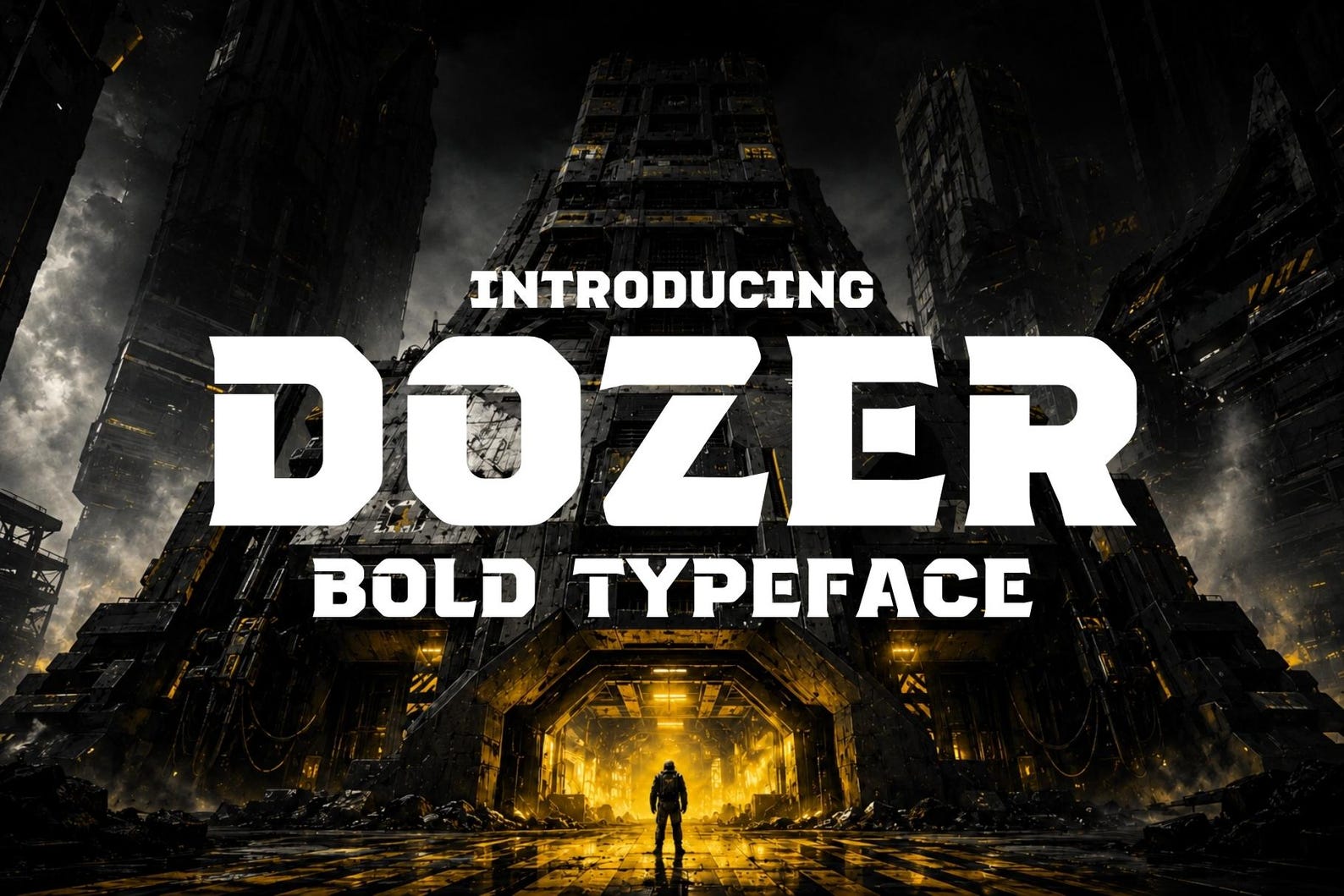 Font Ripper Dozer Dozer - Bold & Heavy Font | Construction Font, Procreate Font, Canva ...