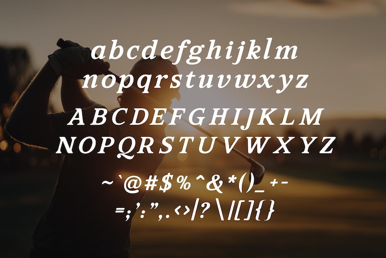 Majestic Drive – Elegant Golf Font for Logos Golf Cubs Apparel Signage ...