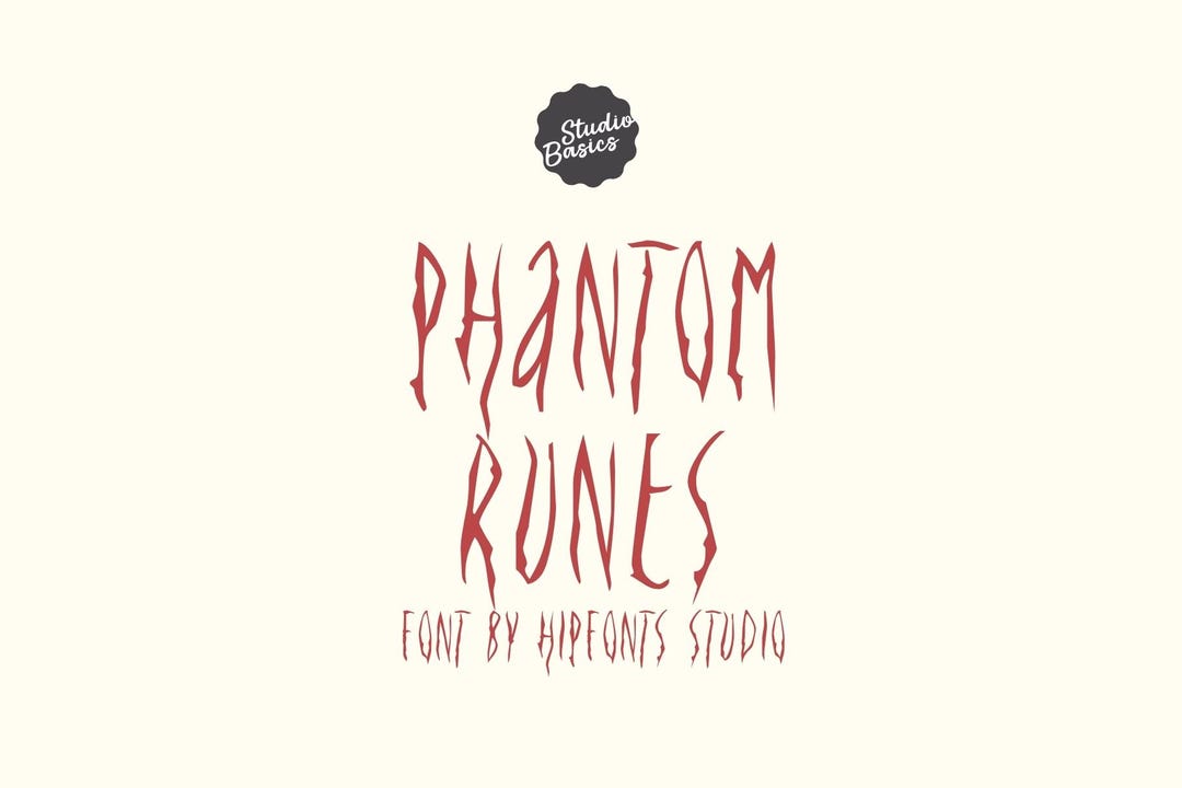 Phantom Runes – Creepy Hand-drawn Horror Display Font | Spooky ...