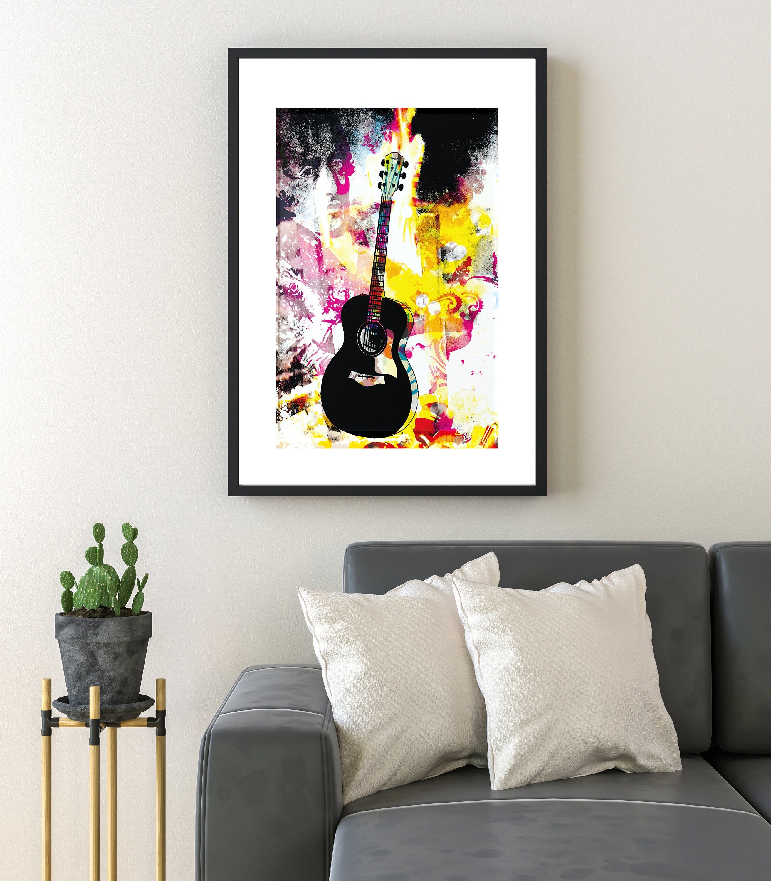 Ghitarra Affiche 40x50 cm - Made in Corsica