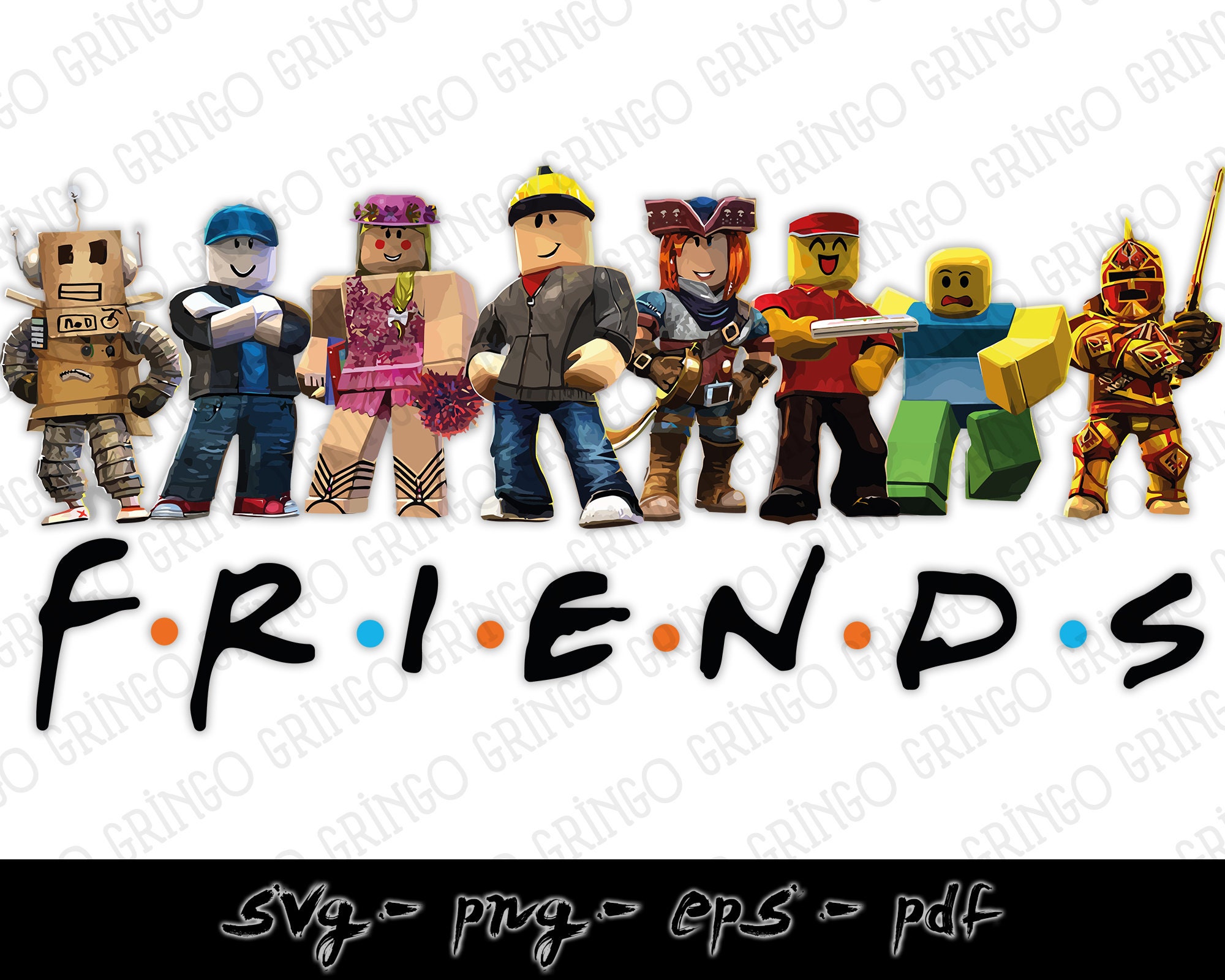 Roblox SVG Roblox Friends SVG Roblox Vector Roblox Friends - Etsy Finland