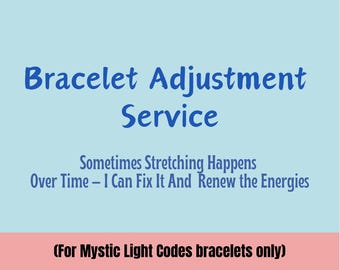 Bracelet Elastic Band Adjustment Service
