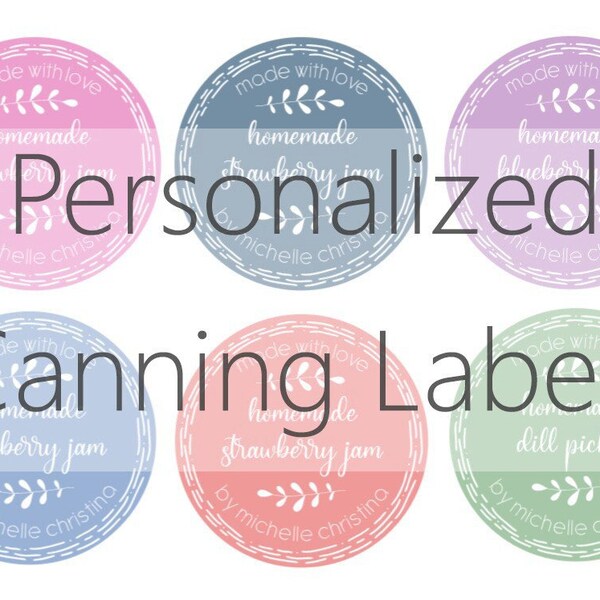 Mason Jar Labels Etsy