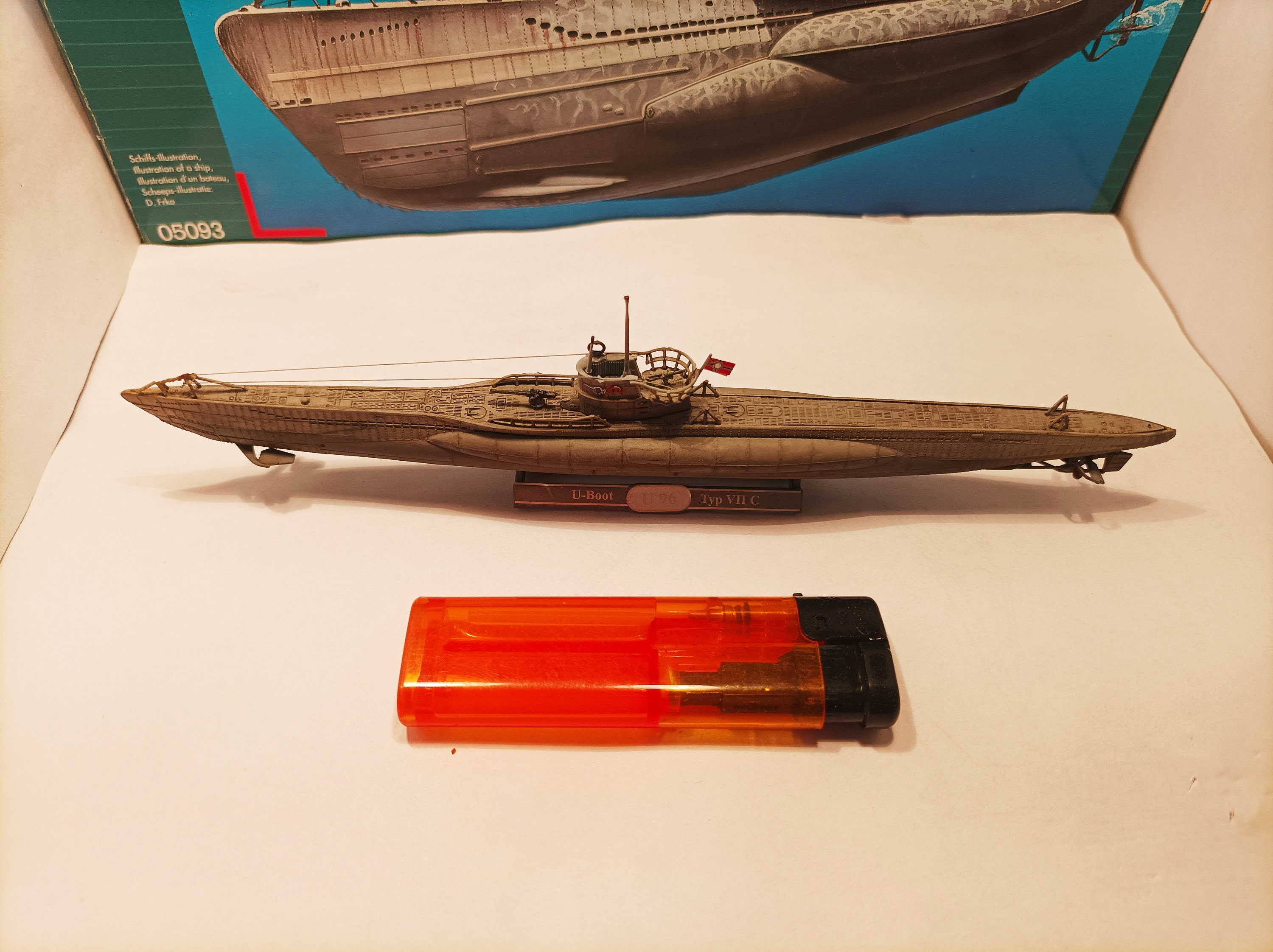 Die cast 1/350 Modellino Sottomarino Submarine U-Boot U-26 1940