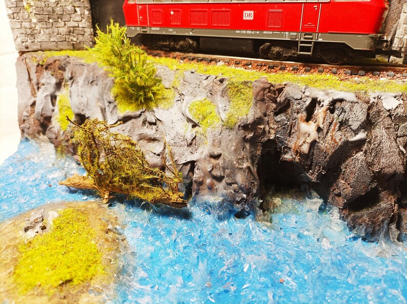 Model Train Diorama H0 Scale Showcase Etsy