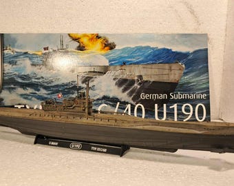 1/144 Scale model WW2 German submarine ( U-boot) Typ (Type) IX C/40 with snorkel pro built paint&weathered For order