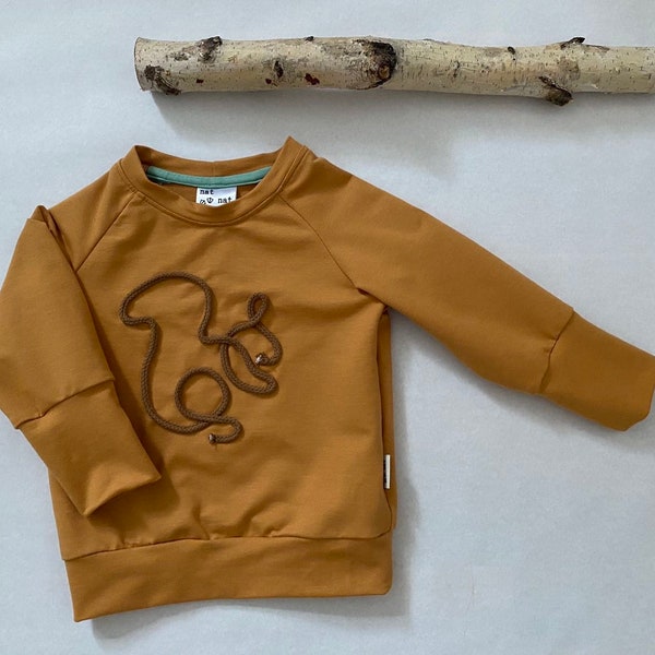 Motivpulli Eichhörnchen, Pullover für Babys und Kinder, lässiger Sweater