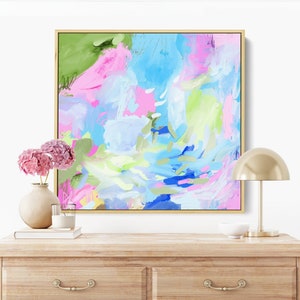 Farbenfrohe Abstrakte Blumenmalerei: Großartige 1000 impressionistische Kunst