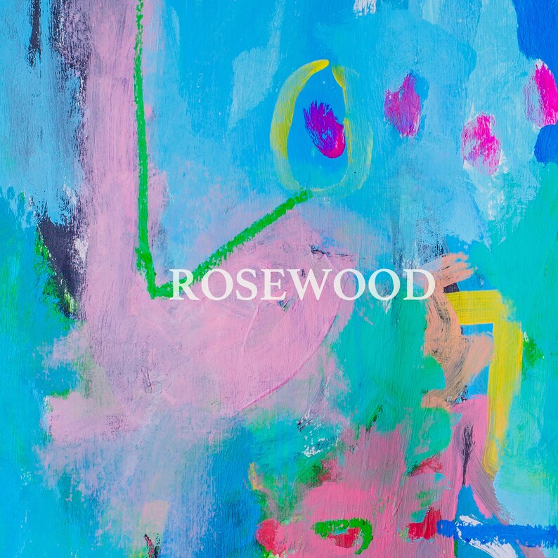 Large Blue Art Print Abstract Canvas Art Colorful Vibrant Etsy