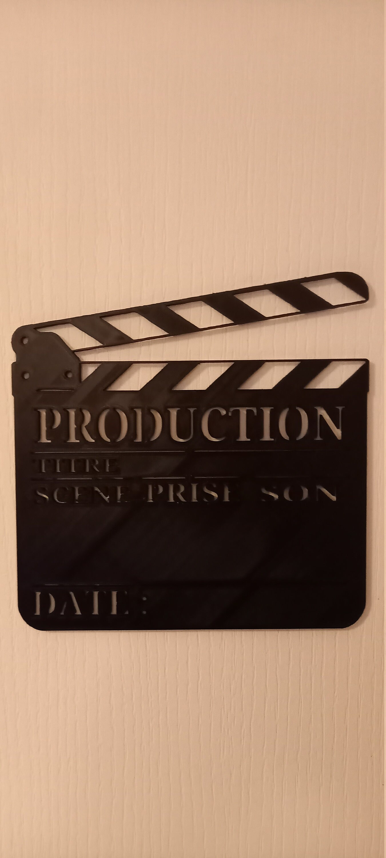 Clap de Cinéma Décoration Murale
