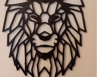 Décoration murale tête de lion origami