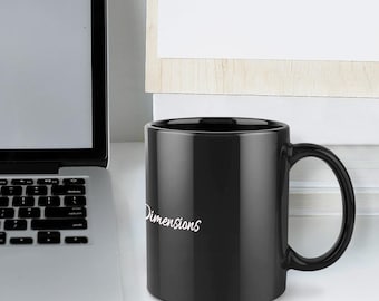 Taza negra (Dimensiones 3D)