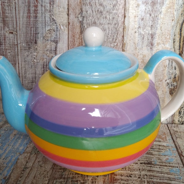 Rainbow Teapot Etsy