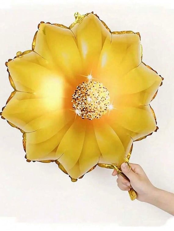 Palloncini Fiore E Sole 4 Pezzi - Decorazione Feste Compleanno Estate Baby Shower