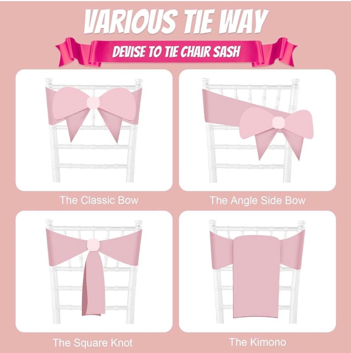 how to tie a chair sash