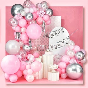 1/2 Birthday Banner - Süße Rosa Schleifen-Deko Für Halbe Geburtstage