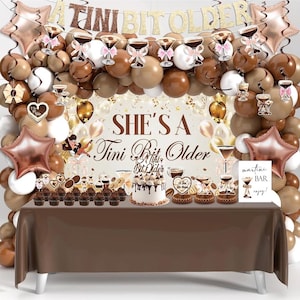 Espresso Martini Birthday Party Decorations A Tini Bit Older Banner Coffee Balloons Cake Topper Espresso Coffee Martini Backdrop for Girls
