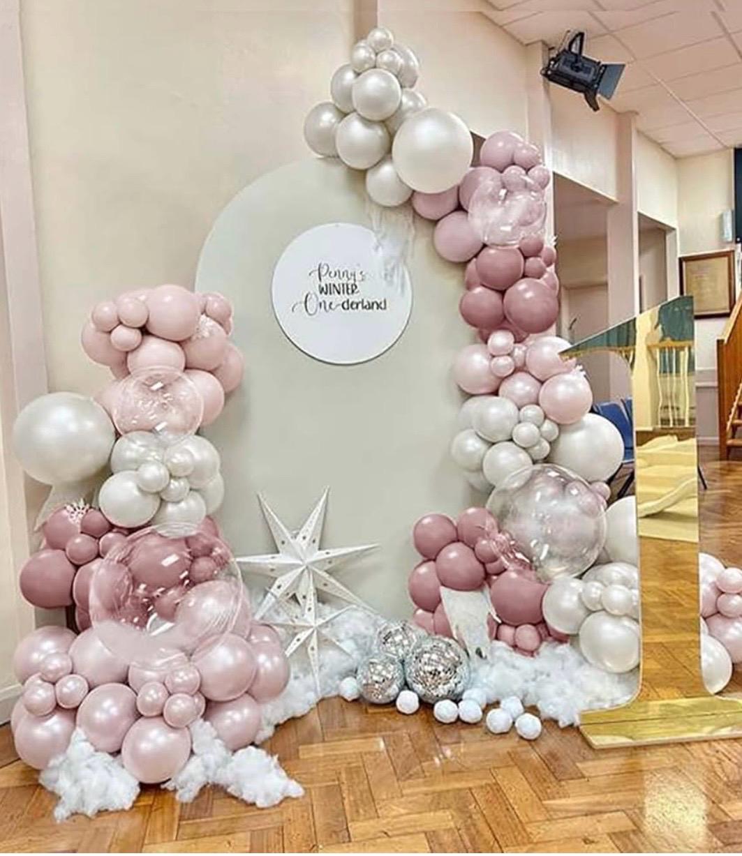 Fascia per il 12° compleanno, corona da principessa, diadema con strass, decorazione per torta con numero 12, palloncini a elio, palloncini in lattice oro rosa, decorazione per 12 anni, decorazione