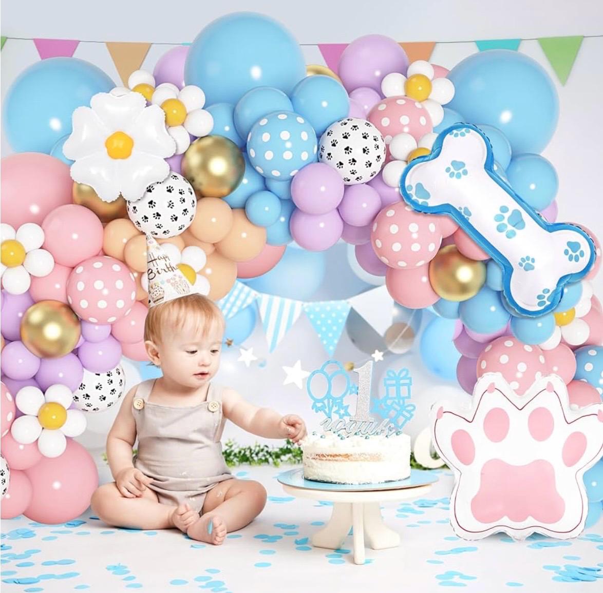 176Pcs Blue Balloons Arch Garland Kit