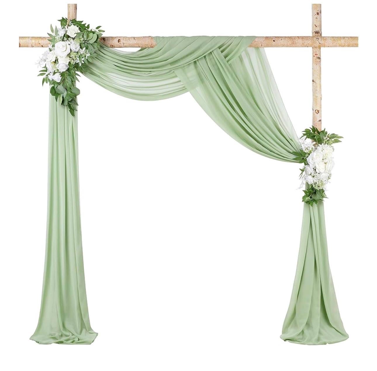 HEMEIREN Cortina De Organza Para Arco De Boda (1.3x10m): La Gasa Transparente Que Transforma Tu Ceremonia En Un Sueño