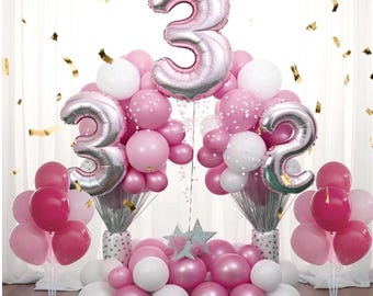100 bastoncini per palloncini da 27cm, supporto bianco per palloncini per matrimoni, feste, anniversari, coppe trasparenti decorative per palloncini | SHEIN ALIA