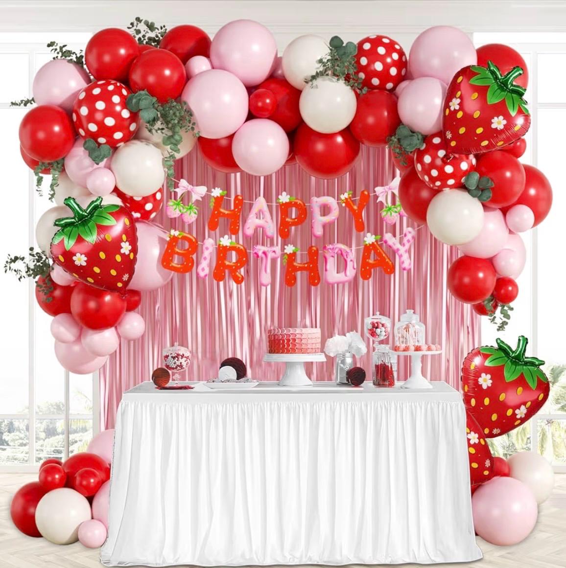 Trimming Shop 2 tende a frange in lamina rossa da 1 x 2 m, luccicanti metallizzate, da appendere, per compleanno, Natale, San Valentino, matrimonio, Halloween, discoteca, decorazione per feste a tema