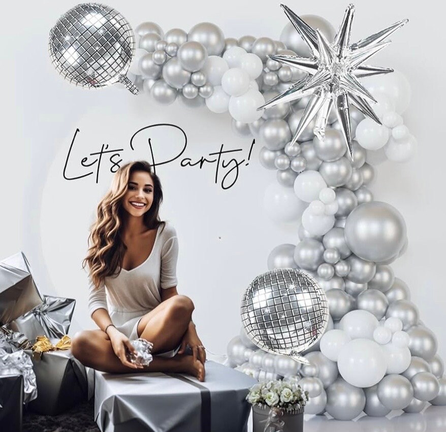 Compleanno Palloncini Decorazioni Kit per Uomo Donna, Palloncino Arco Ghirlanda Neri e Blu con Sfondo, Note Musicali Tema Festa Tik Tok Palloncino Decorazione per Ragazzi Ragazze Compleanno