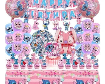 101 stks steek feestartikelen, verjaardagsdecoratie set omvat banner, ballonnen, stickers, hangende wervelingen, cake-cupcake toppers, tafelkleed