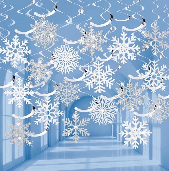 50 Stuks Hars Sneeuwvlokken, Kerst Sneeuwvlok Decoraties Kleine Hars Sneeuwvlokken voor DIY Crafts Winterfeesten Woondecoratie (Wit, 3 Maten