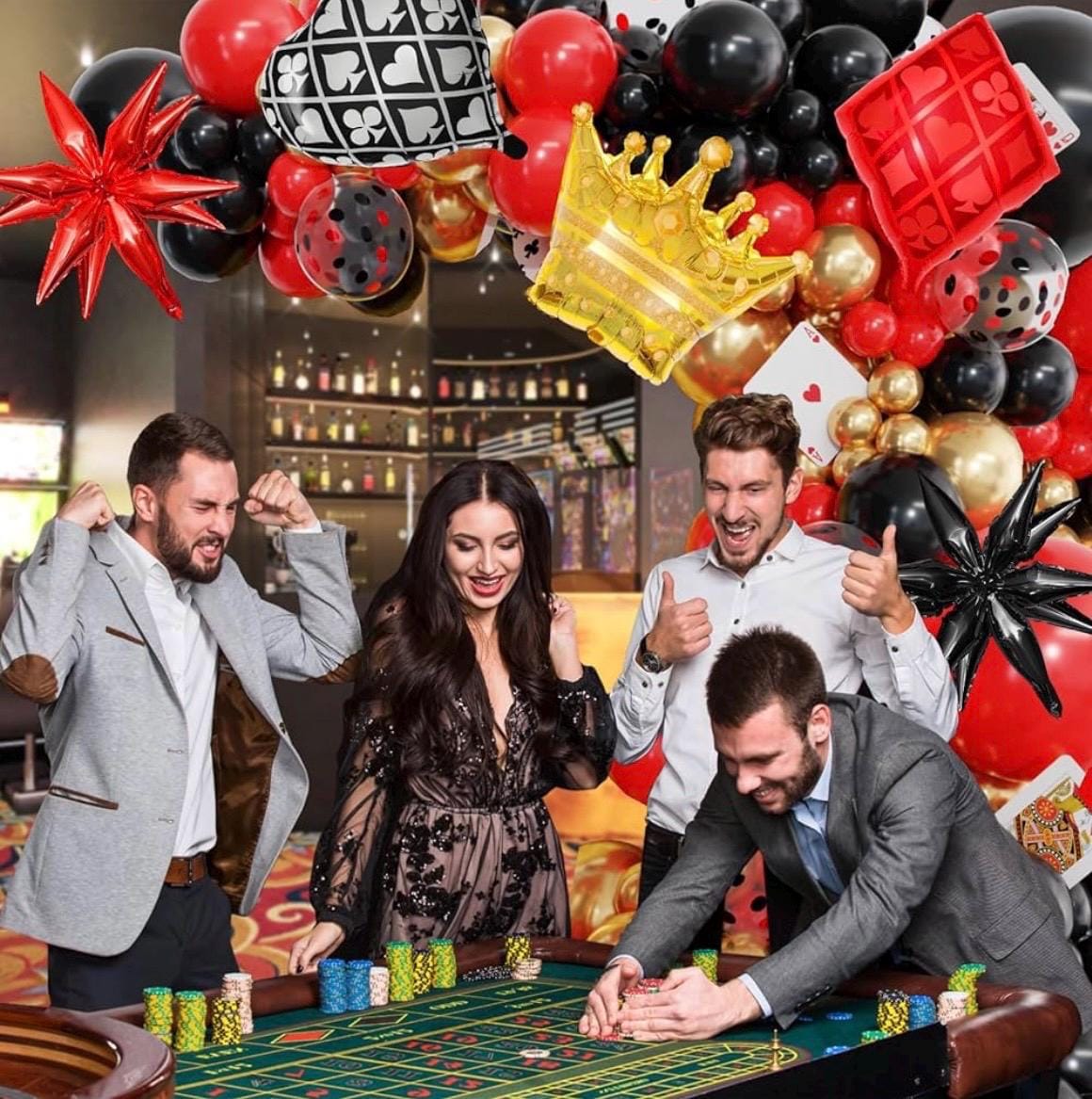 BENECREAT 72 Boîtes Cadeau En Forme De Dés Casino - Rouge Noir Blanc Avec Ruban Pour Fêtes Et Mariages