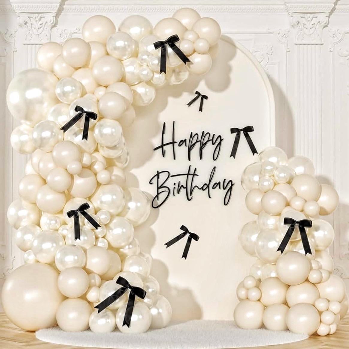 K di palloncini in oro nero bianco sabbia da 139 pezzi per