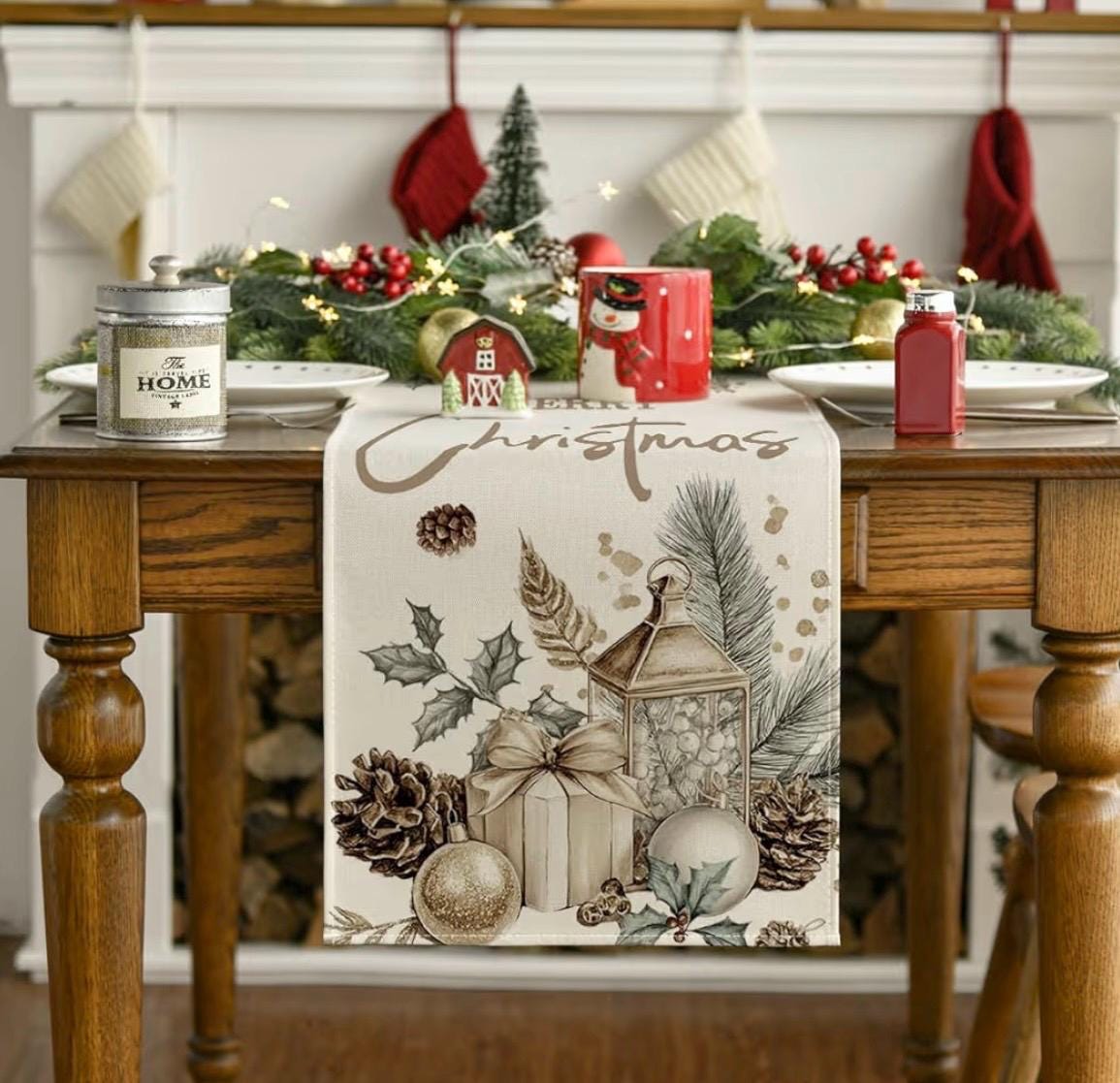 Bannière Verticale "Paquets Cadeaux" 130 X 45 Cm - Décoration De Noël
