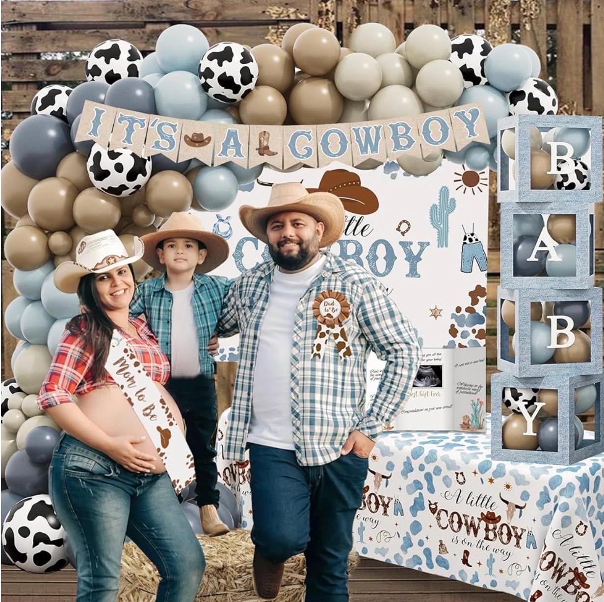28 Stück Cowboy Wasserflaschen-Etiketten Für Babyshower – Western-Theme, Wasserdicht, Einfach Anzubringen | Deko Für 'Es Ist Ein Junge' Party