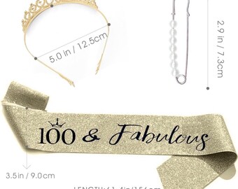 Set di corone e fascia per compleanno in oro rosa It's My 18th