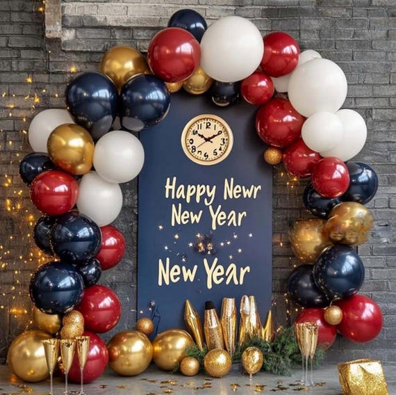 Red White And Blue Balloon Arch Kit - Double Stuffed Patriotic Decor