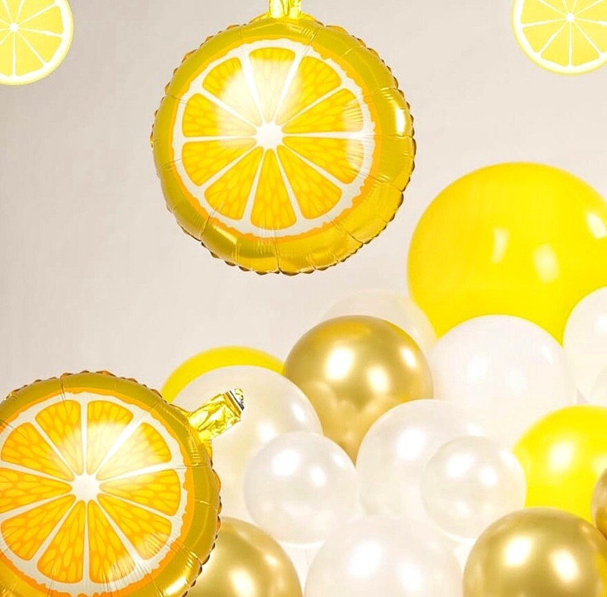 Yellow White Gold Lemon Balloon Garland Arch Kit 150pcs Pearl White ...