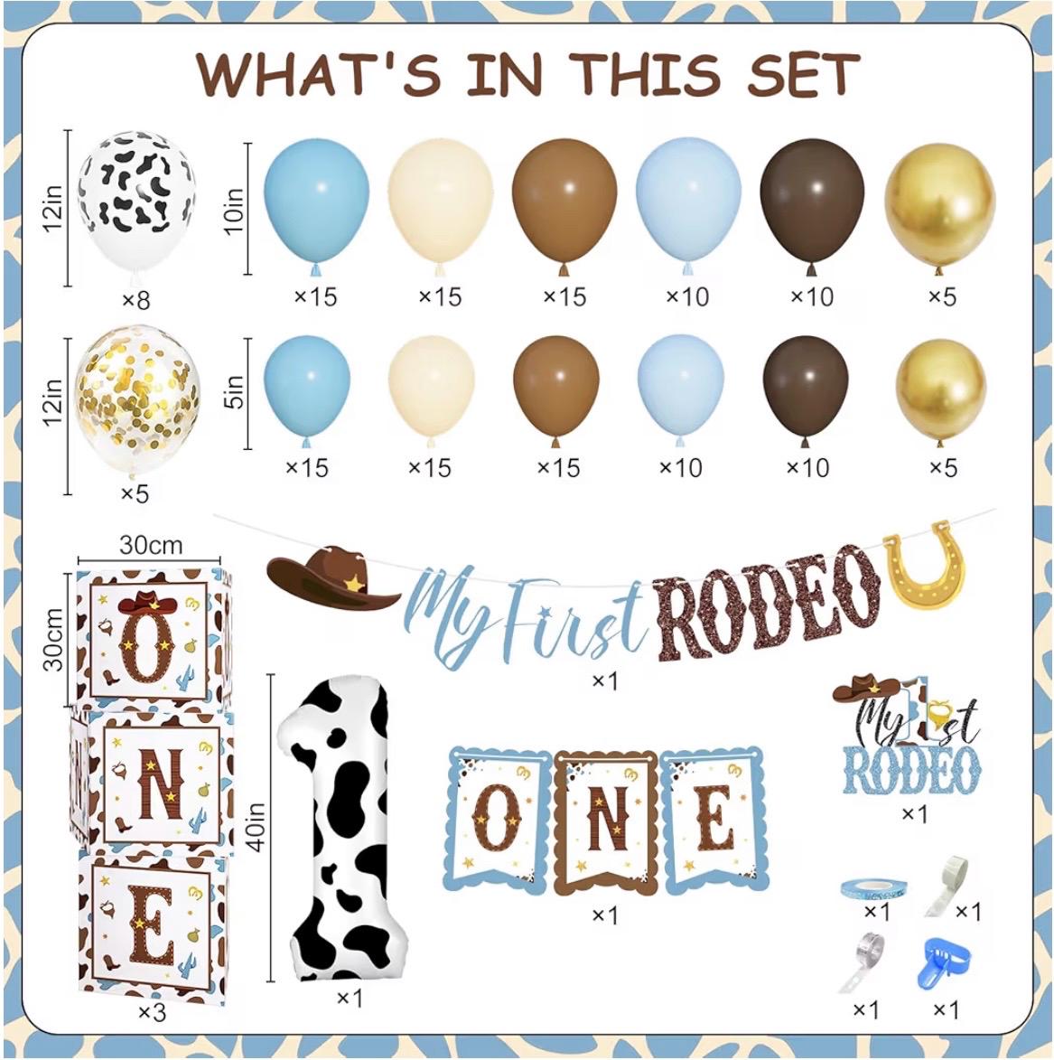Kit ghirlanda di palloncini da cowboy, decorazioni per feste a